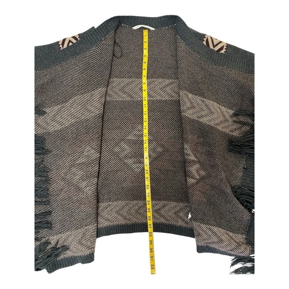 Bluenotes Shawl Aztec Fringe Western Sweater Size S Women - Picture 6 of 9